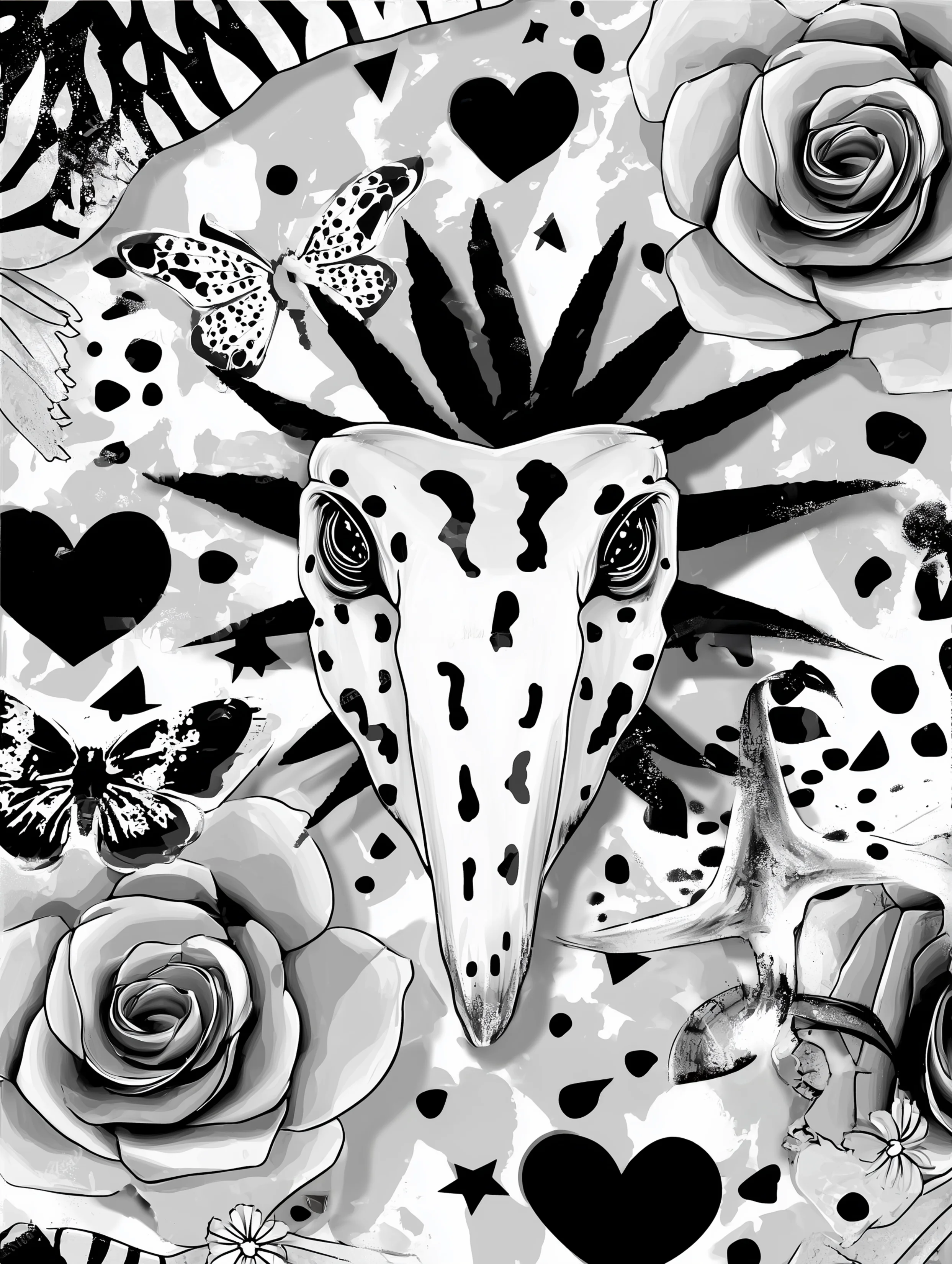 Free printable dinosaur coloring page for adults featuring a dinosaur face